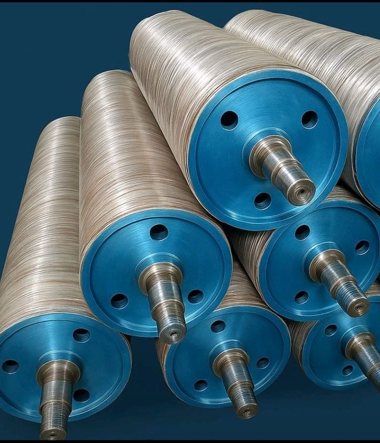 Precision stacked industrial rollers