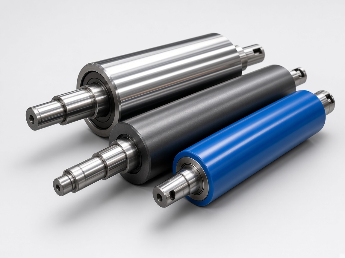 Precision-manufactured industrial roller cores